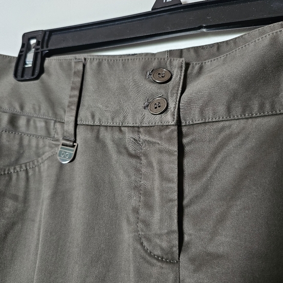 Dolce & Gabbana luxury taupe soft slightly flare classic low to mid-rise pants - Picture 3 of 9